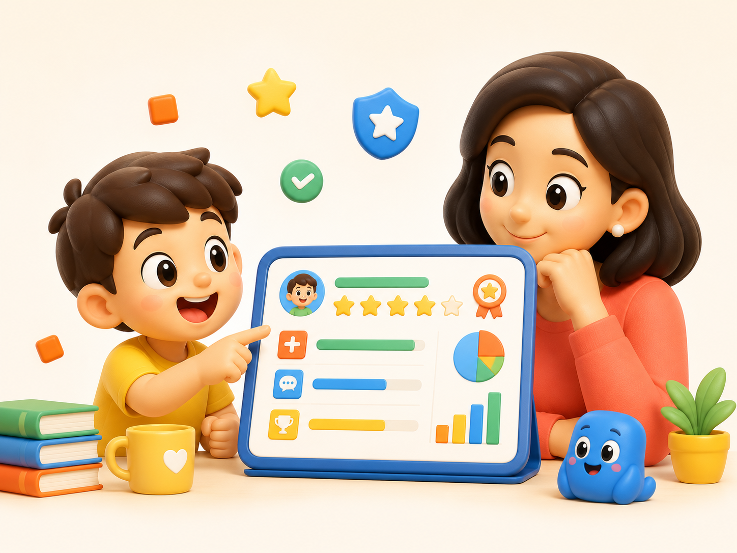 Child learning progress avatar